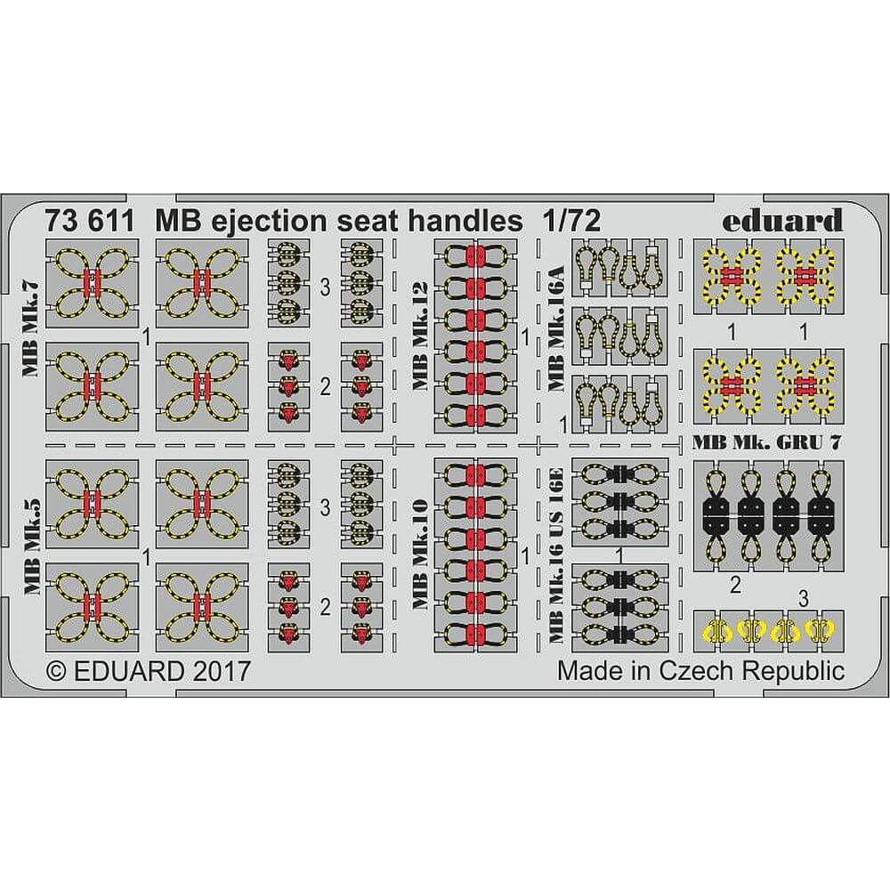 1:72 Martin-Baker Ejection Seat Handles 73611 Eduard