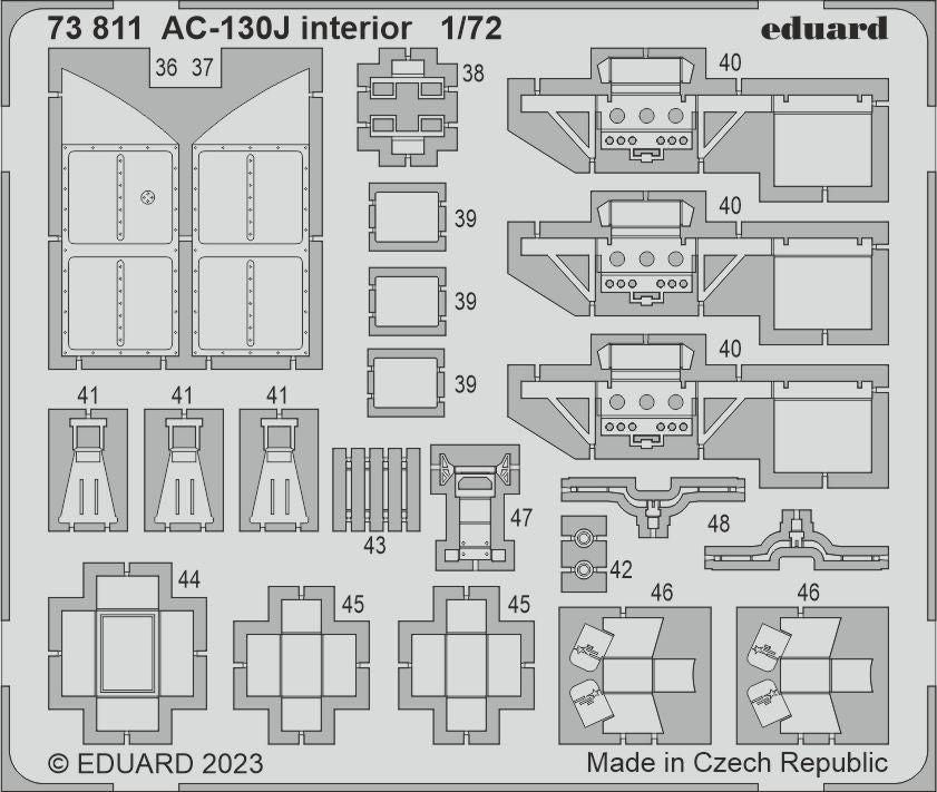 1:72 AC-130J Hercules Interior for Zvezda 73811 Eduard