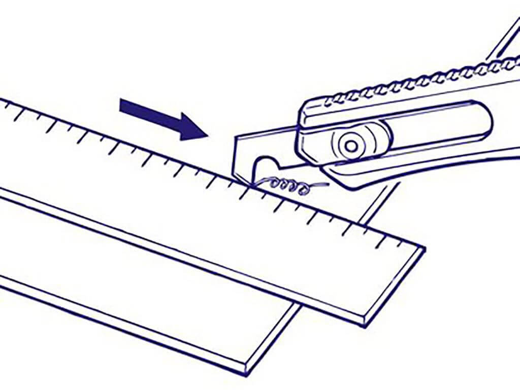 Plastic Scriber II Tool & 2 Spare Blades 74091 Tamiya