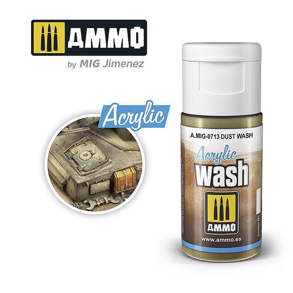 15ml ACRYLIC WASH Dust Wash A.MIG-0713 Ammo