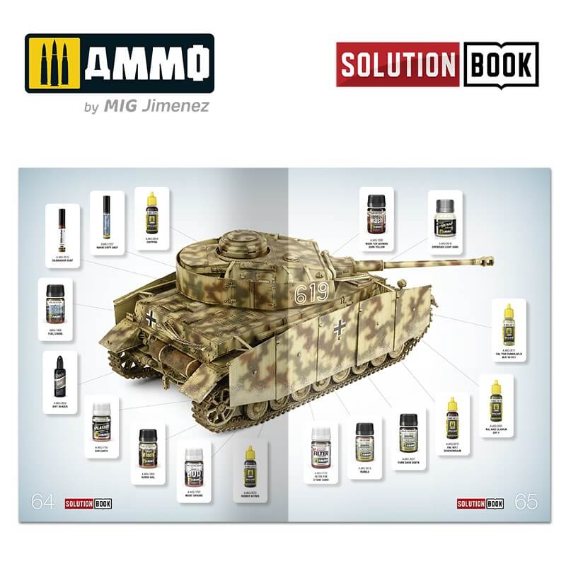 Solution Book 21 How to Paint WWII German Mid-War Vehicles A.MIG-6527