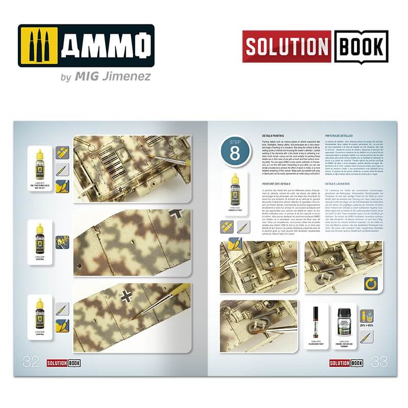 Solution Book 21 How to Paint WWII German Mid-War Vehicles A.MIG-6527