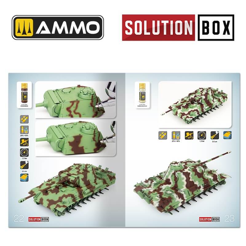 Solution Book 23 How to Paint WWII German Late War Vehicles A.MIG-6529