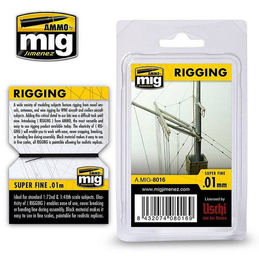 RIGGING Super Fine/Fine/Medium 0.1/0.2/0.3mm Ammo