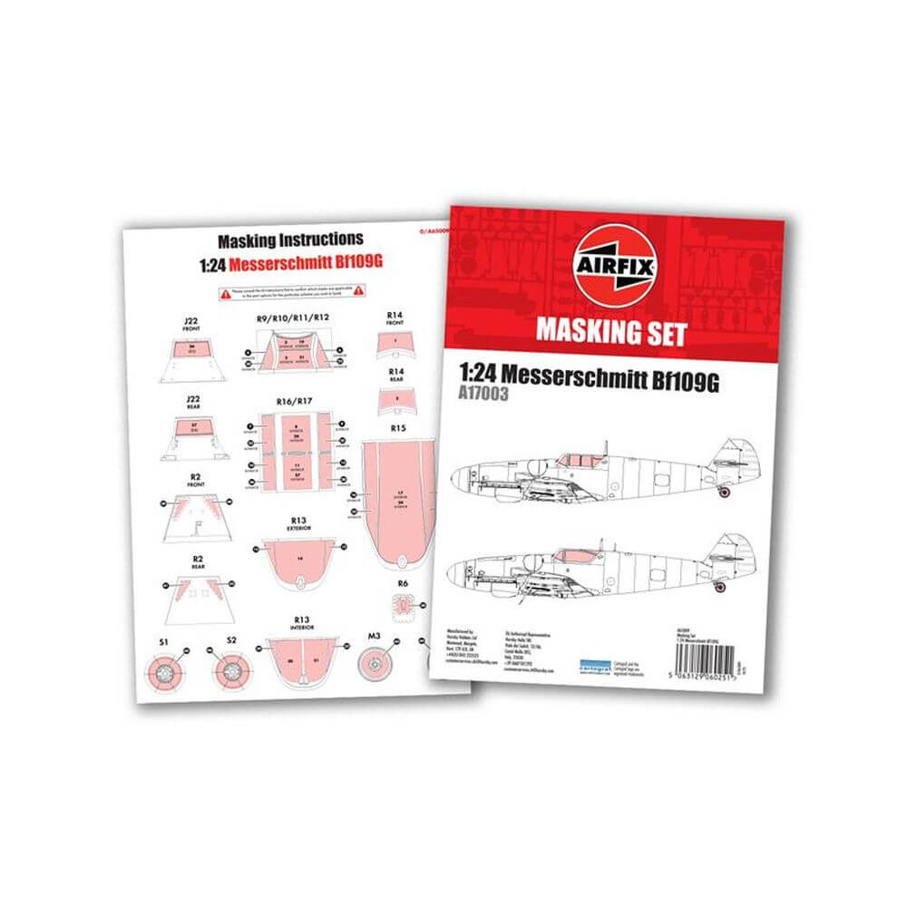 1:24 Messerschmitt Bf 109G Masking Set for Airfix A65009 Airfix