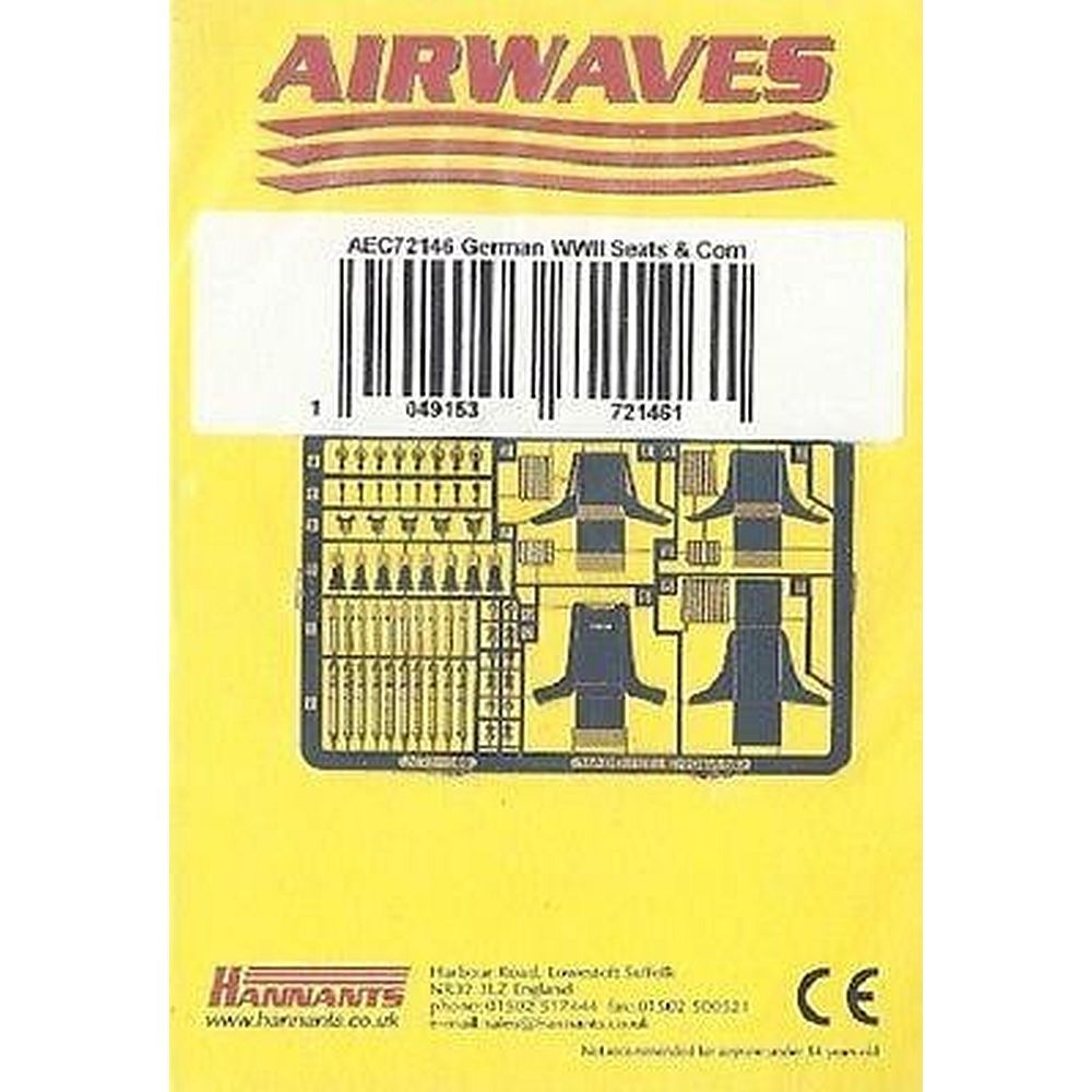Airwaves AEC72146 German WWII Seats and components Detail Set 1/72