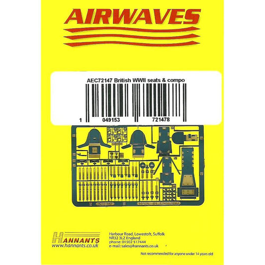 1:72 British WWII Seats and components Detail Set AEC72147 Airwaves