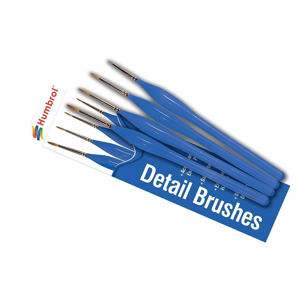 Humbrol AG4304 Detail Sable Brush Pack 00, 0, 1 and 2