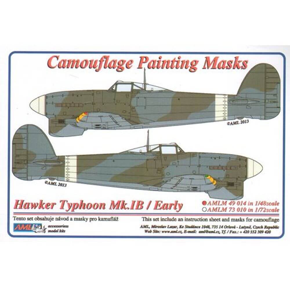 1:48 Hawker Typhoon Mk.Ib/Early Camouflage Masking Set AMLM49014 AML