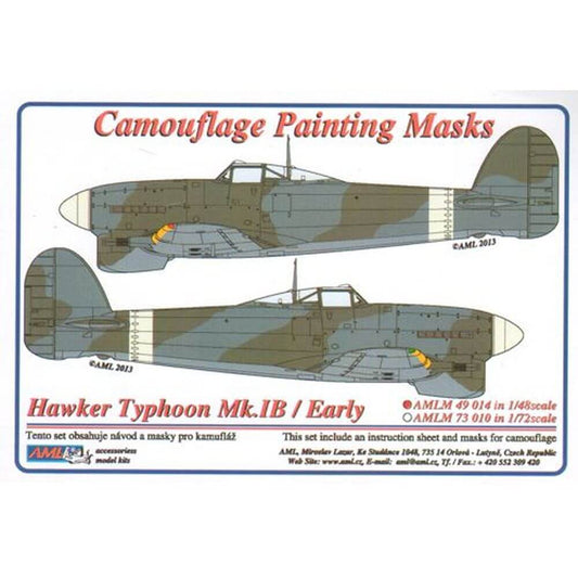 1:48 Hawker Typhoon Mk.Ib/Early Camouflage Masking Set AMLM49014 AML