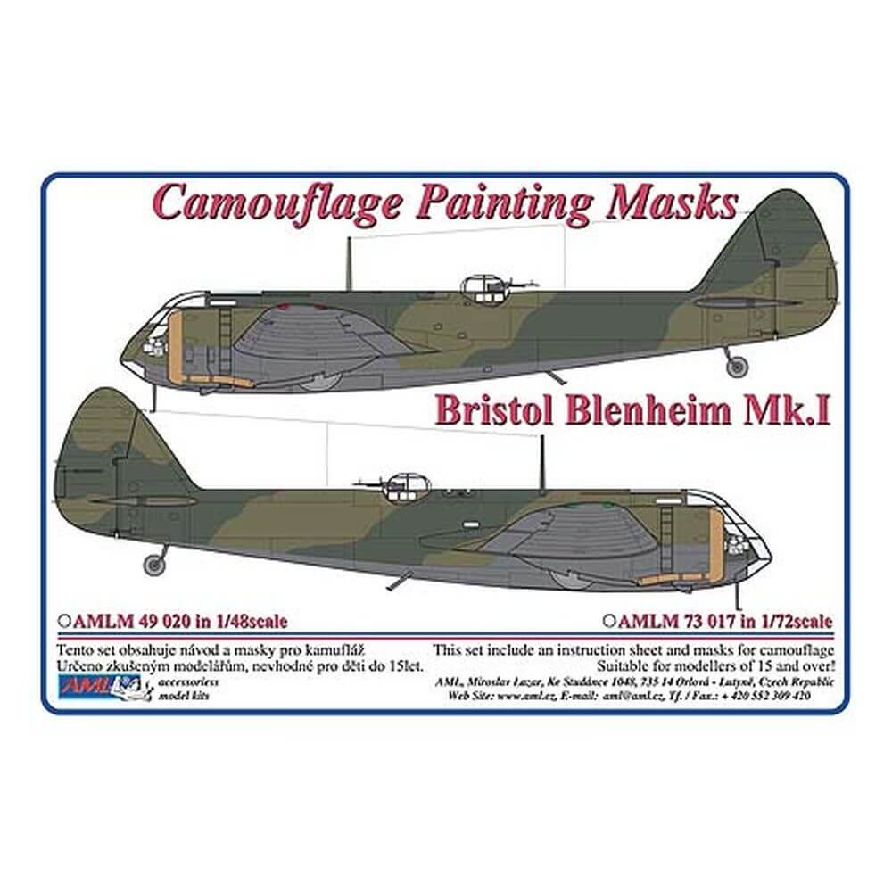 1:48 Bristol Blenheim Mk.I Camouflage Masking Set AMLM49020 AML