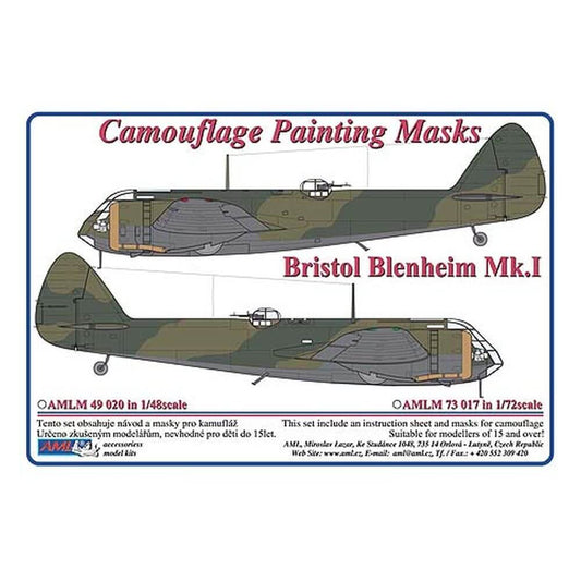 1:48 Bristol Blenheim Mk.I Camouflage Masking Set AMLM49020 AML