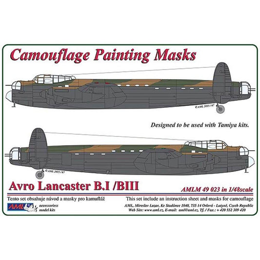 1:48 Avro Lancaster B.I/III Camouflage Masking Set AMLM49023 AML