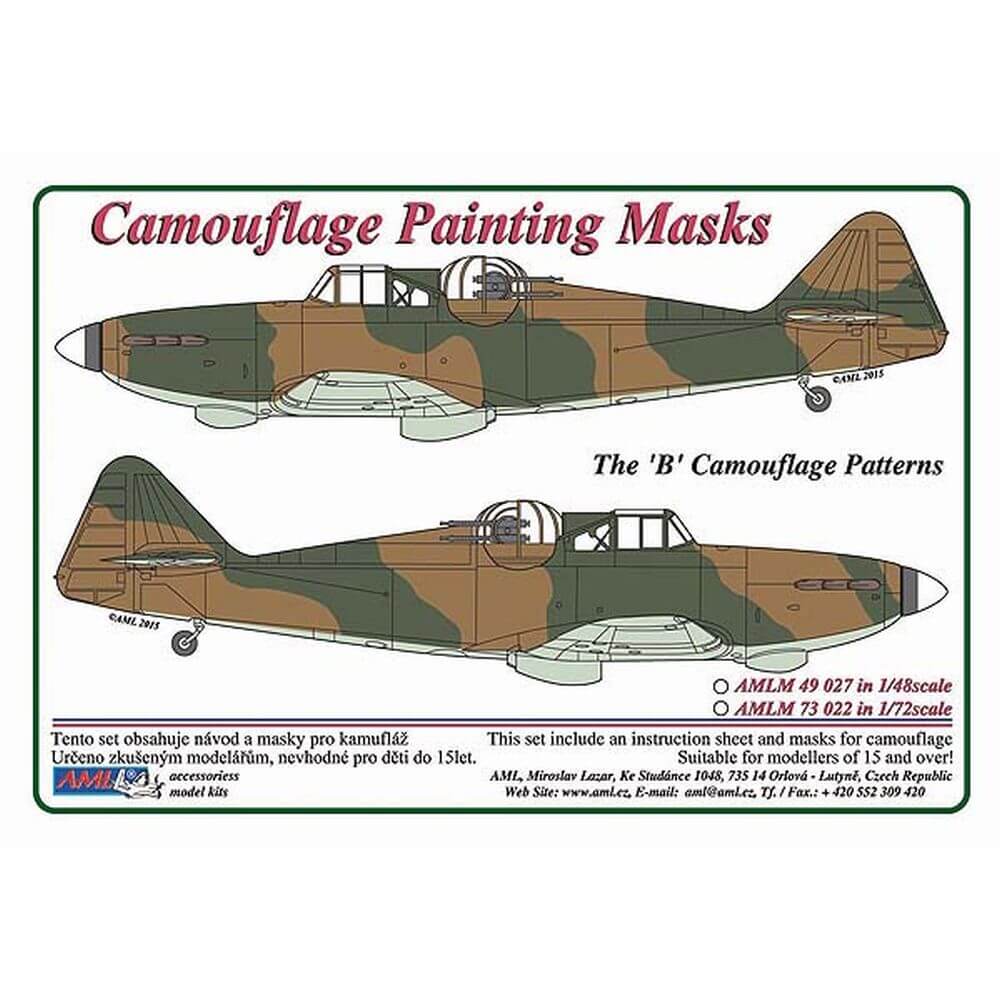 1:48 Defiant Mk.I "B" Camouflage Masking Set AMLM49027 AML