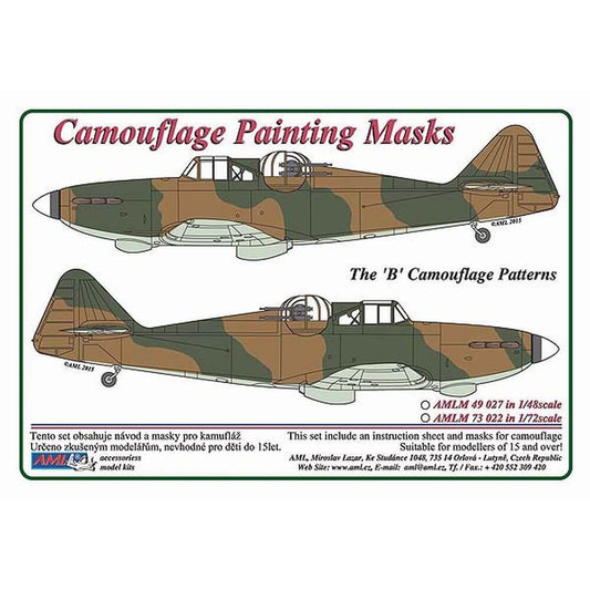 1:48 Defiant Mk.I "B" Camouflage Masking Set AMLM49027 AML