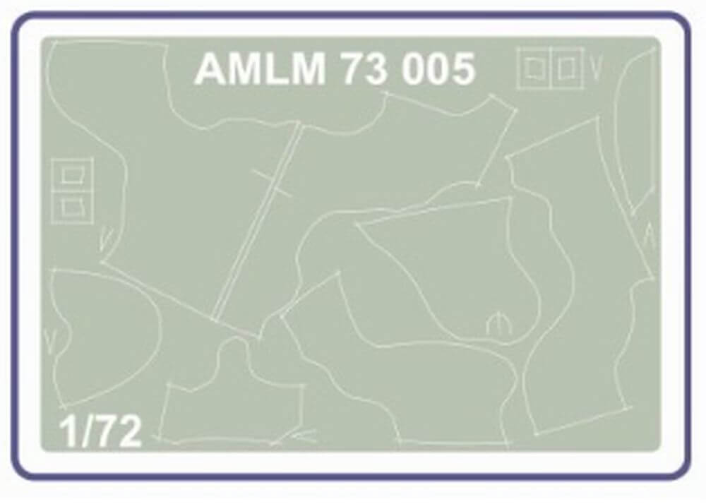 1:72 Supermarine Spitfire Mk.V The "B" Camouflage Masking Set AMLM73005 AML