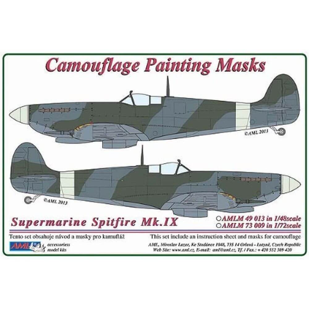 1:72 Spitfire Mk.IXc Camouflage Masking Set AMLM73009 AML