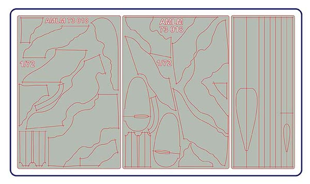 1:72 Avro Lancaster B.III (Special) Camouflage Masking Set AMLM73018 AML