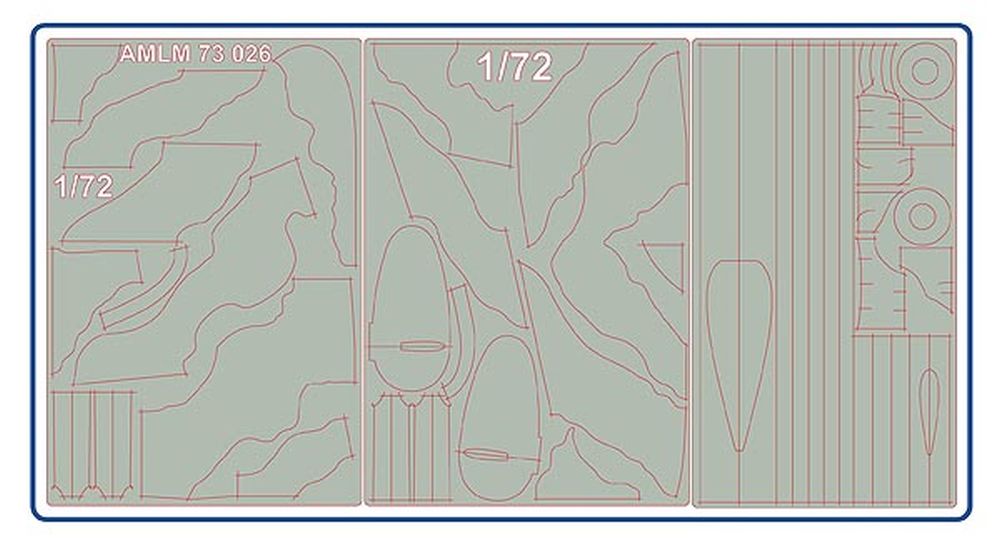 1:72 Avro Lancaster B.II Camouflage Masking Set AMLM73026 AML