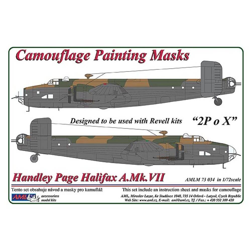 1:72 Halifax Mk.VII Camouflage Masking Set AMLM73034 AML