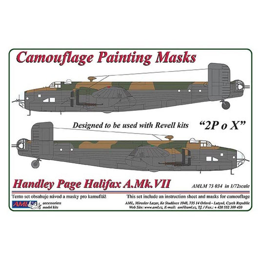 1:72 Halifax Mk.VII Camouflage Masking Set AMLM73034 AML