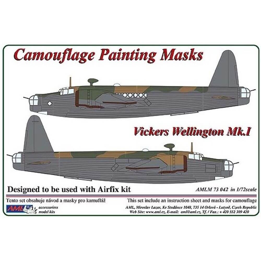 1:72 Vickers Wellington Mk.1 Camouflage Masking Set AMLM73042 AML