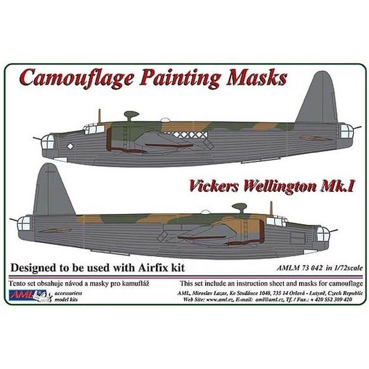 1:72 Vickers Wellington Mk.1 Camouflage Masking Set AMLM73042 AML