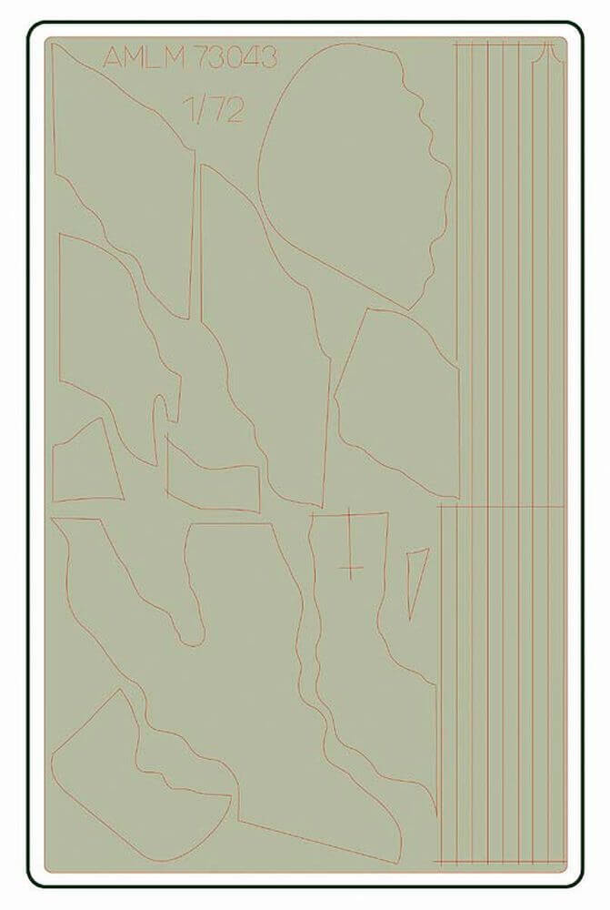 1:72 Armstrong Whitworth Whitley Camouflage Masking Set AMLM73043 AML