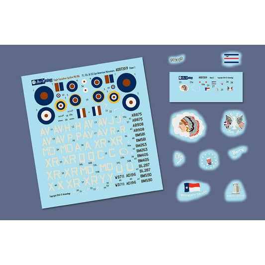 1:72 Eagle Squadron Spitfire Mk.VB's Aviaeology AOD72019