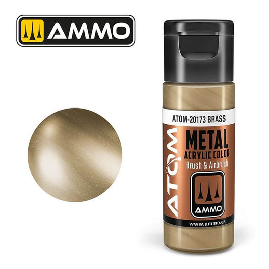 20ml Atom Metallic Brass - ATOM-20173 AMMO