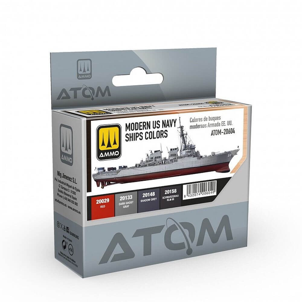 ATOM Modern US Navy Ships Colors Set ATOM-20604 Ammo