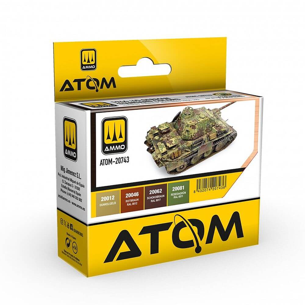 ATOM 1944-45 German Standard Colors Set ATOM-20743 Ammo