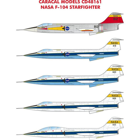 1:48 NASA Lockheed F -104 Starfighter Decals CD48161 Caracal Models