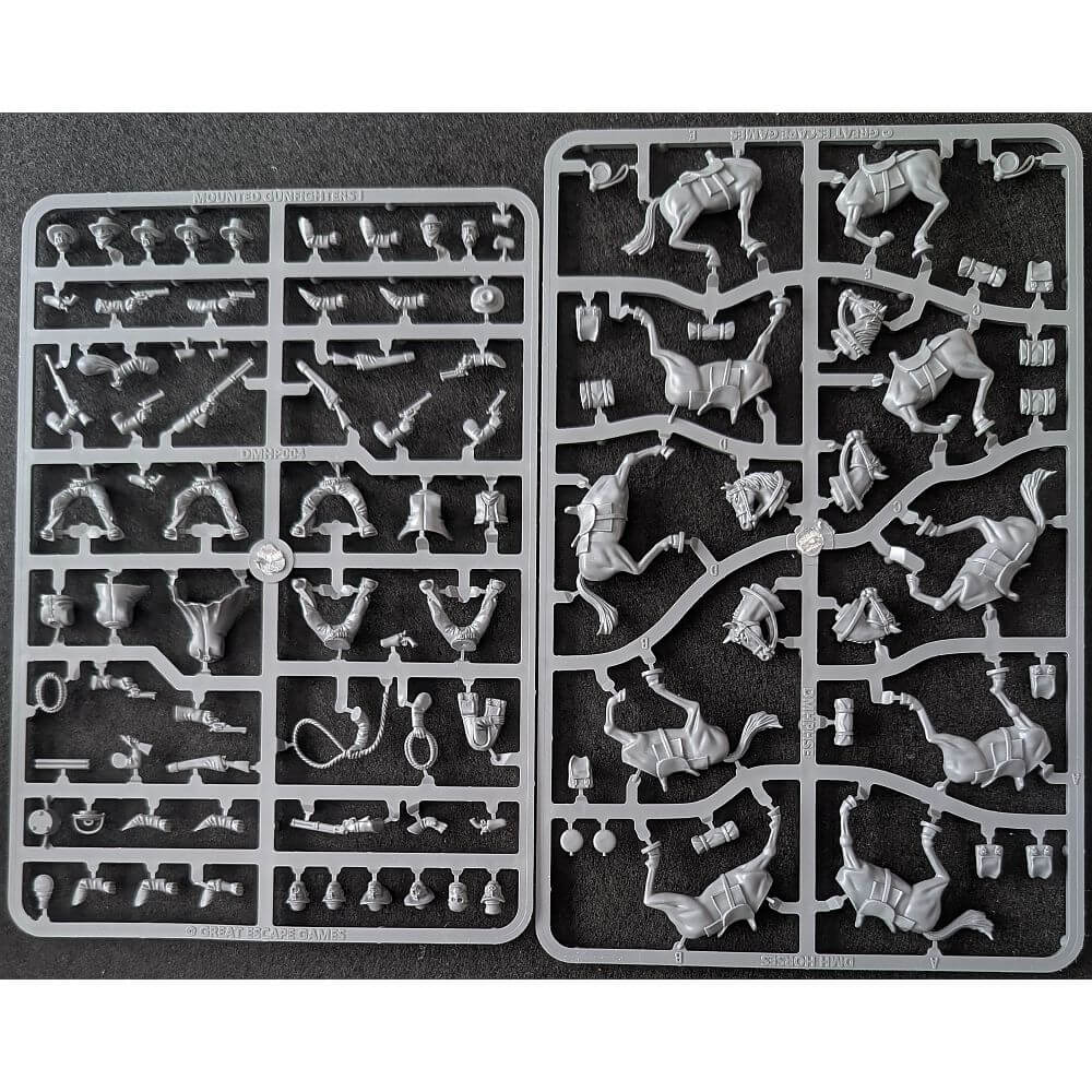 28mm DMH Mounted Gunfighters Single Sprue Great Escape Games