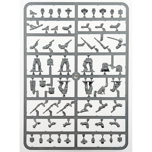 28mm US Cavalry / Buffalo Soldiers Great Escape Games Sprue