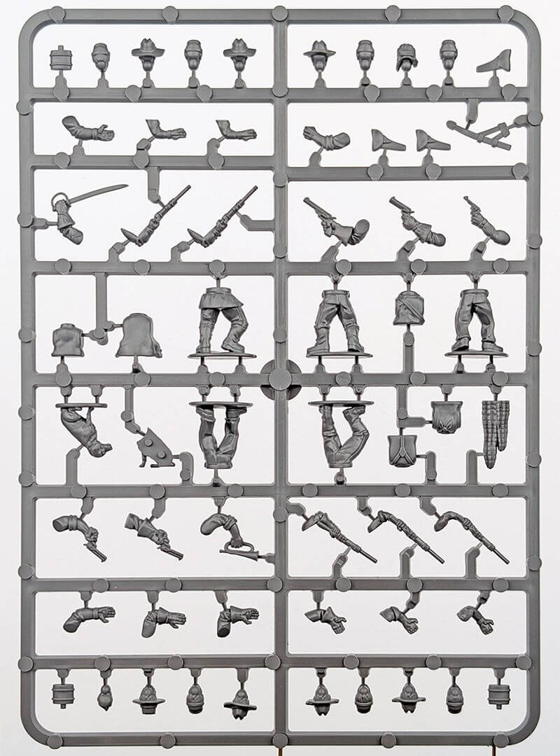 28mm US Cavalry / Buffalo Soldiers Great Escape Games Sprue