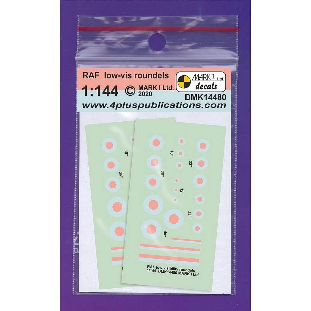 1:144 RAF Low-vis roundels DMK14480 Mark I Decals