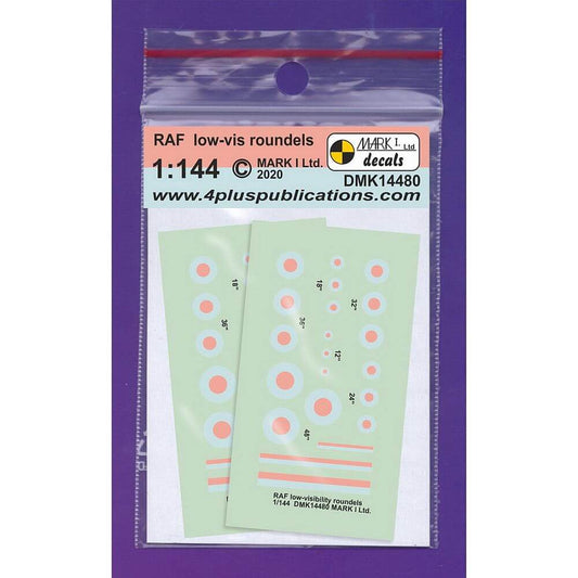 1:144 RAF Low-vis roundels DMK14480 Mark I Decals