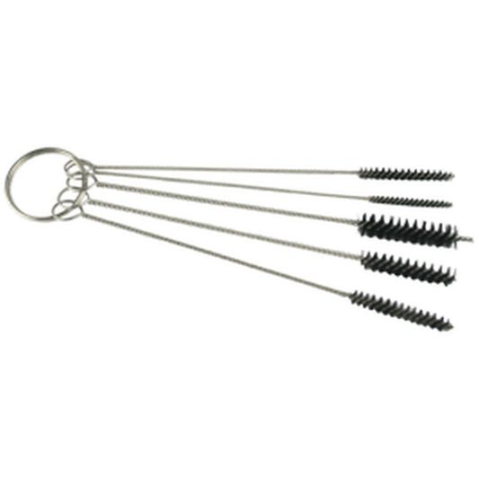 5-piece Airbrush Cleaning Brush Set - Stainless Steel