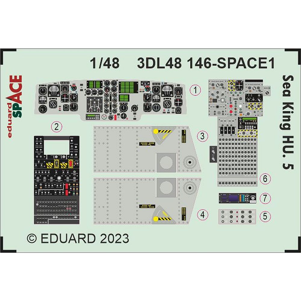 1:48 Sea King HU.5 SPACE for Airfix 3DL48146 Eduard