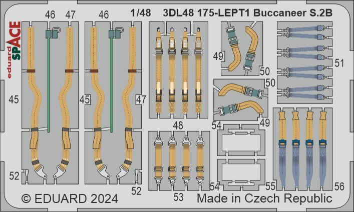 1:48 Buccaneer S.2B SPACE for Airfix 3DL48175 Eduard