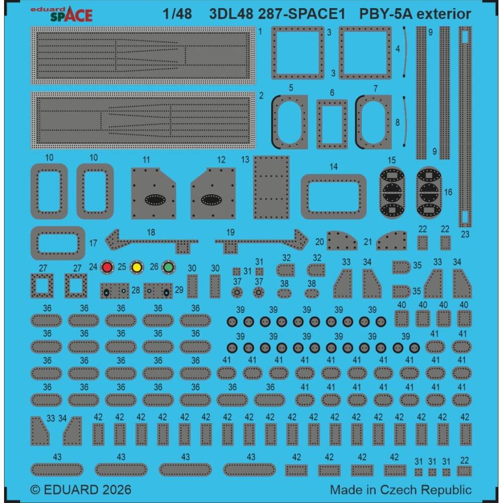 1:48 Consolidated PBY-5A Catalina Exterior Space Set 3DL48287 Eduard