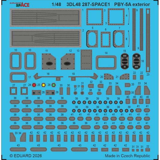 1:48 Consolidated PBY-5A Catalina Exterior Space Set 3DL48287 Eduard
