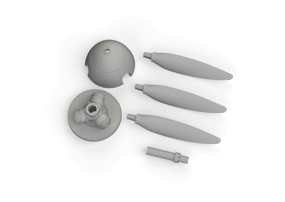 1:72 Messerschmitt Bf 109F Propeller Late PRINT 672314 Eduard Brassin