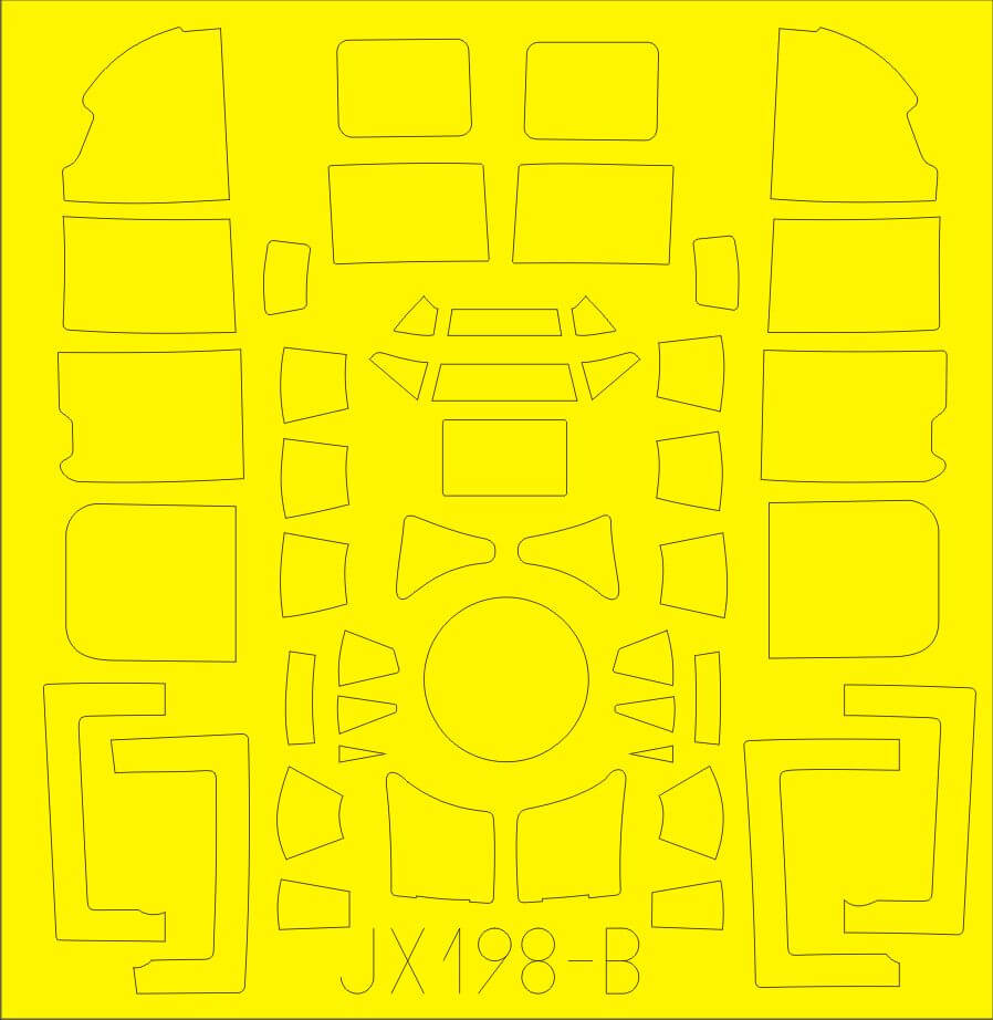 1:32 B-17F Flying Fortress Masking Set for HK Models JX198 Eduard