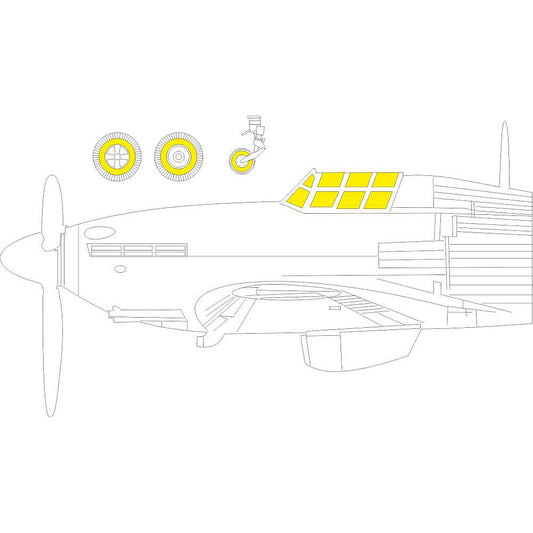 1:48 Hurricane Mk.IIb Masking Set for Arma Hobby EX1014 Eduard