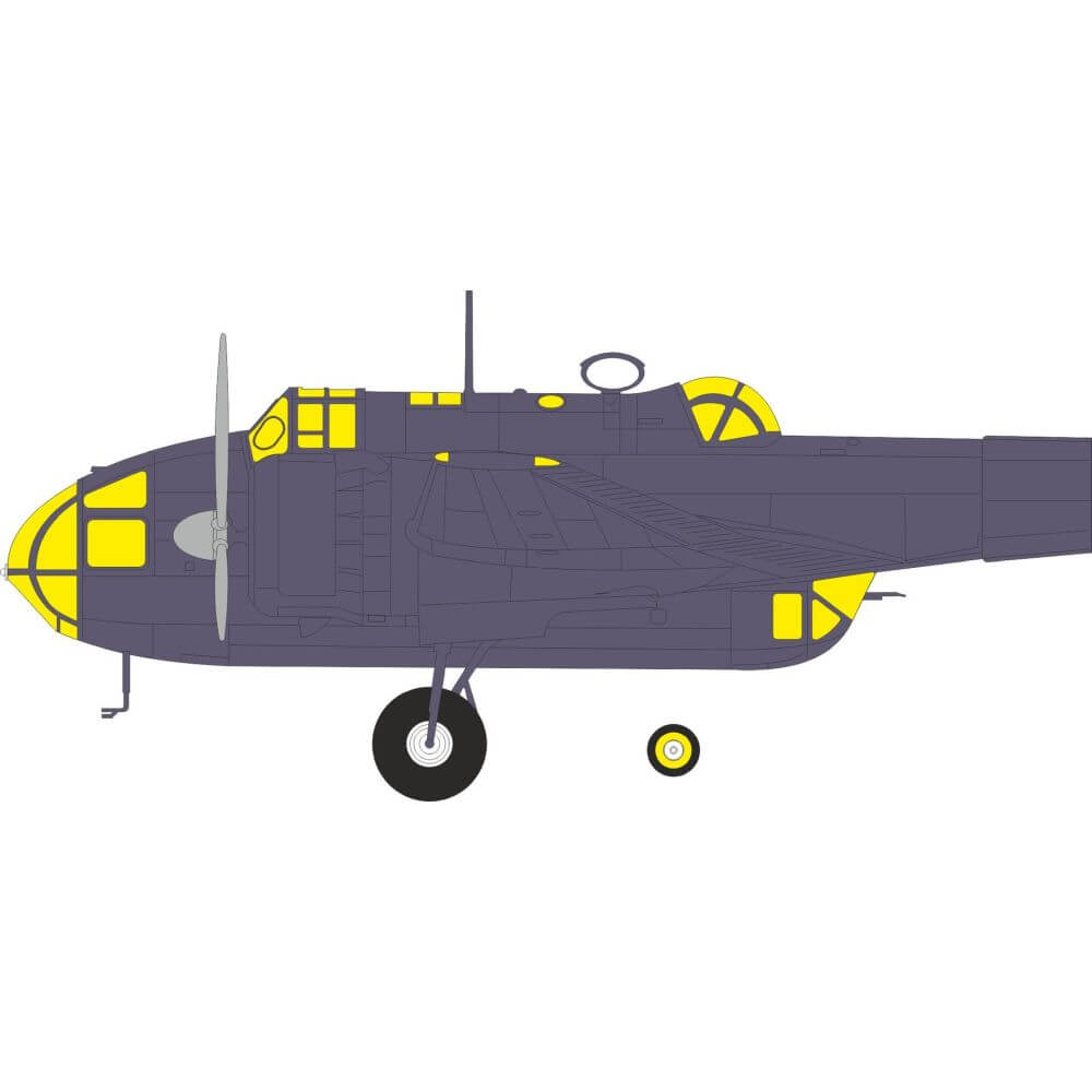 1:48 Handley Page Hampden B Mk.I Masking Set for ICM EX1163 Eduard