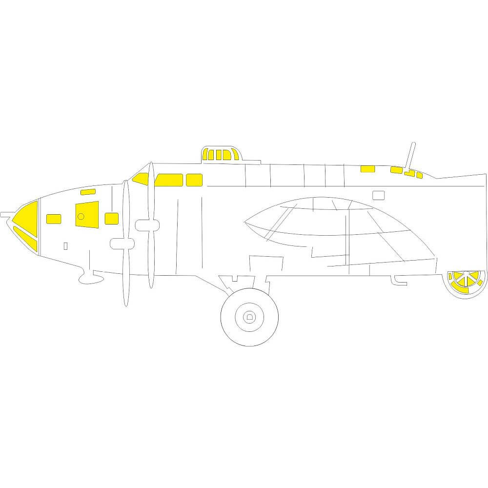 1:48 B-17F Flying Fortress Masking Set for HK Models EX777 Eduard