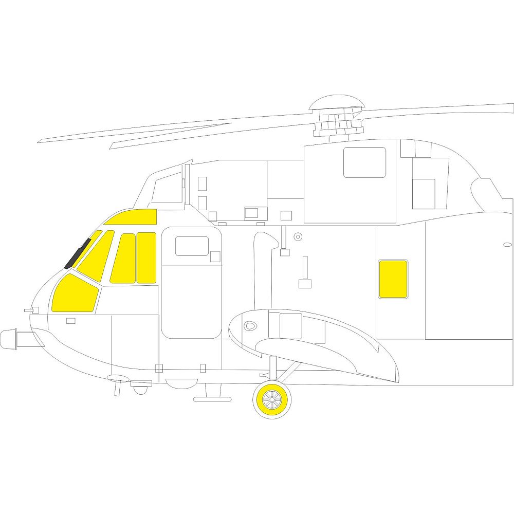 1:48 Sea King TFace Masking Set for Airfix EX990 Eduard