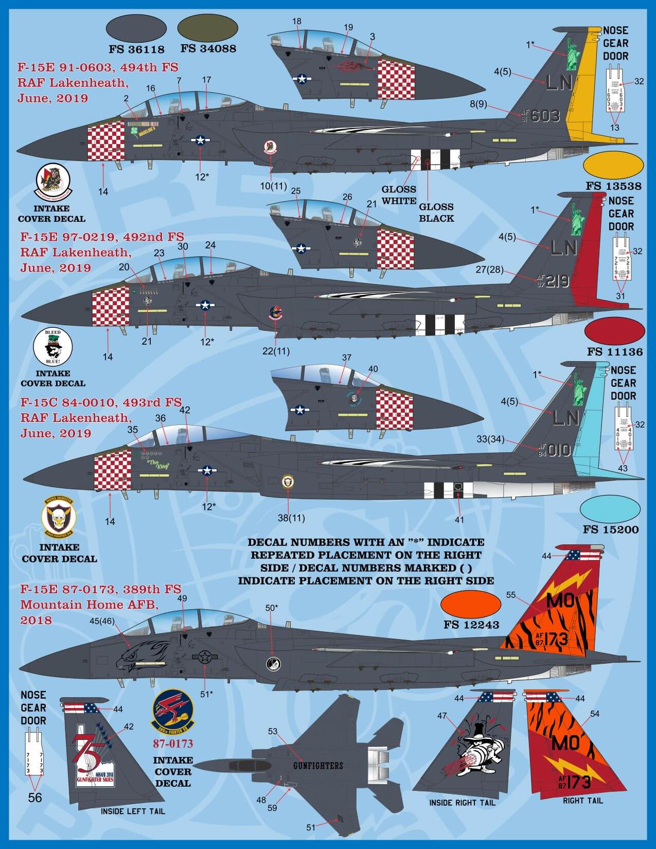 1:48 F-15 Heritage Eagles 48-071 Furball Aero-Design